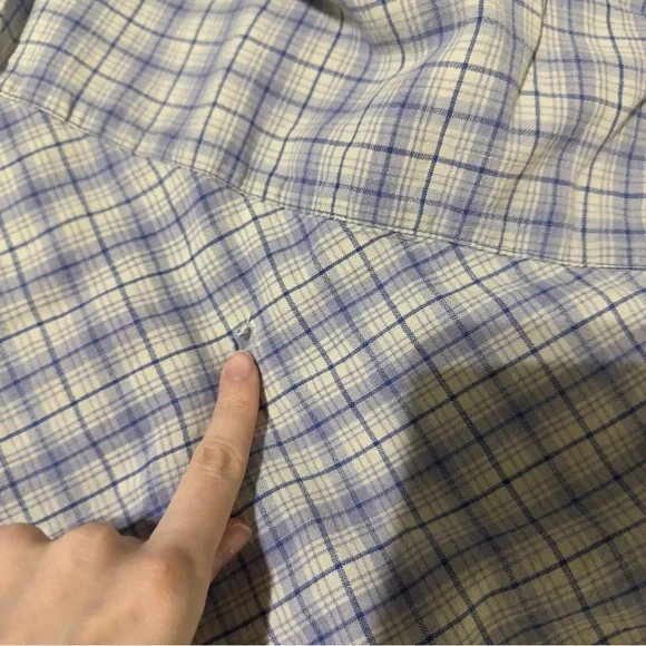 Y2K Blue Plaid Mini Dress - Picture 10 of 11